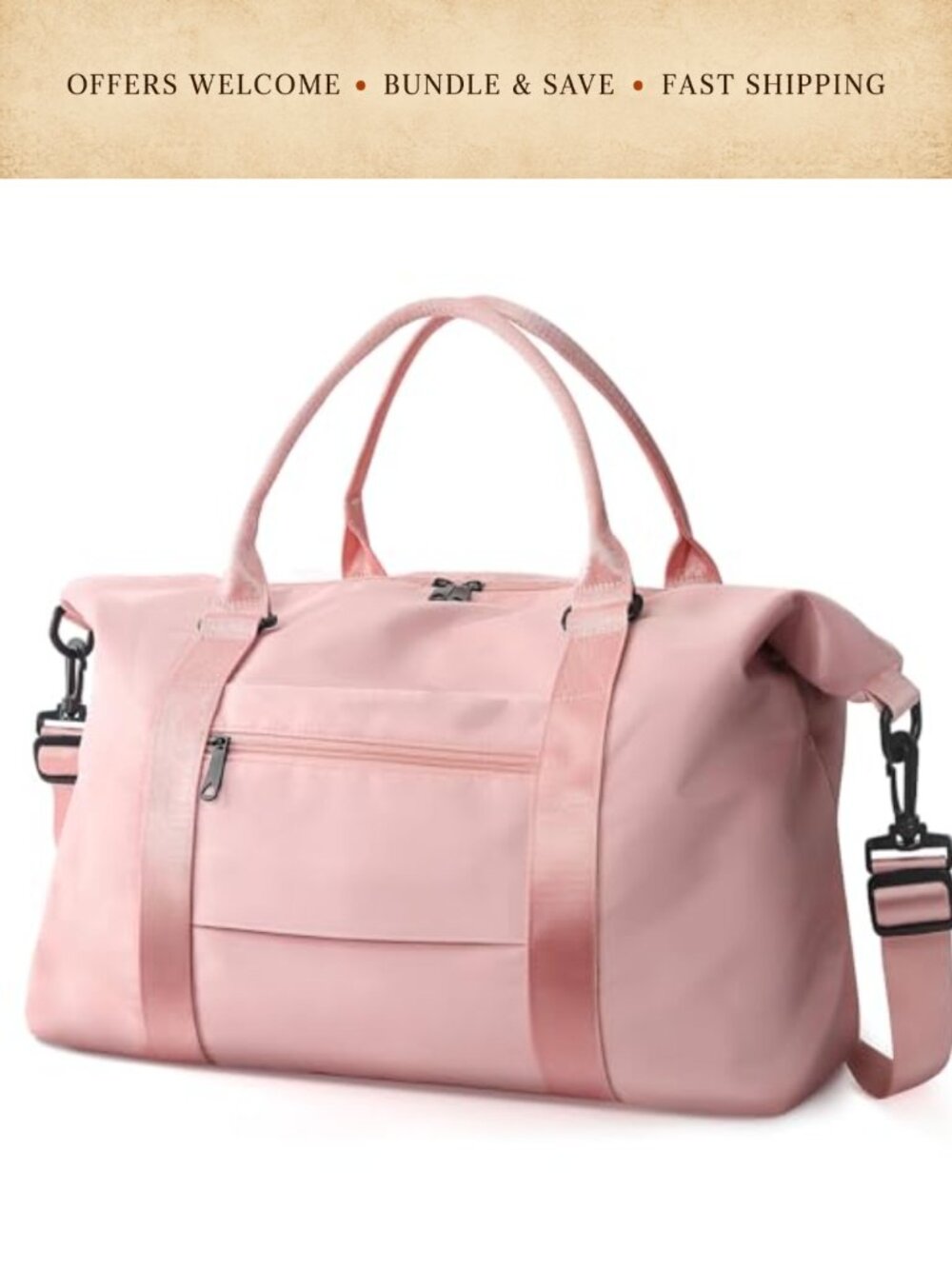 Waterproof Travel Duffle Bag Weekender Carry On Gym Overnight Tote